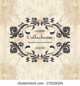 Coffee house menu design