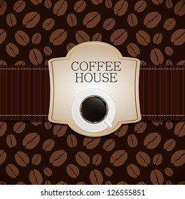 Coffee house menu template vector illustration