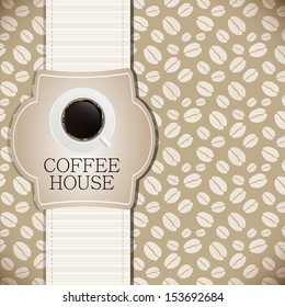 Coffee house menu template vector illustration