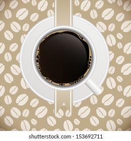 Coffee house menu template vector illustration