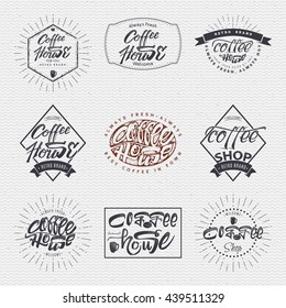 Coffee house, coffee shop - badge, signboard can be used to design websites, clothes