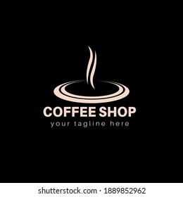 Coffee house and coffee shop logo vector design.