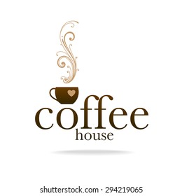 Coffee House - template logo for coffee