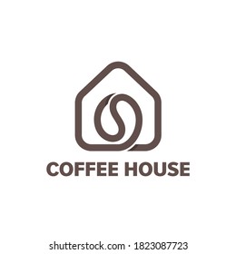 Coffee house vector icon design.