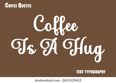 Café é um texto enorme vetor de tipografia de café dizendo