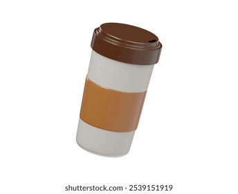 Kaffeesymbol 3D-Rendergrafik 