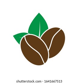 coffee icon. coffee bean - vector sign