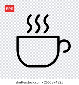Kaffeesymbol, Break-Symbol, Rest-Symbol, EPS-Format, Vektorsymbol-Illustrationsdatei