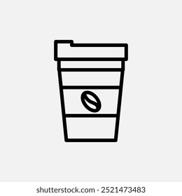 ícone de café, xícara, bebida, caneca elemento para design com estilo simples ícone de contorno tem formato eps