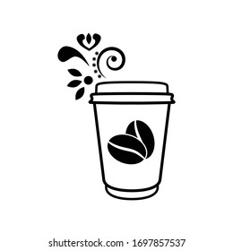 coffee icon. Cup of coffee  icon. Logo for cafe or restaurant