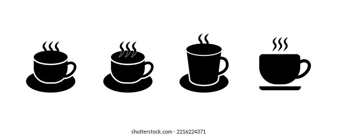 Coffee icon. Coffee cup. Tea. Vector illustration.	