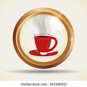 Coffee icon design 