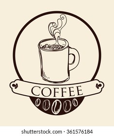 Coffee icon design 