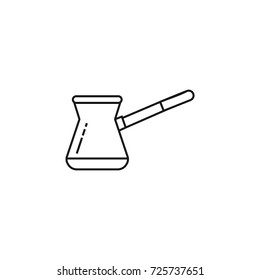 Coffee icon design line vector logo illustration