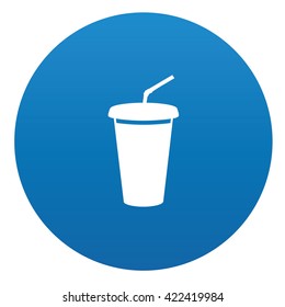 Coffee icon design on blue background,vector