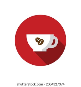 Coffee Icon Design Vektorgrafik Idee für Druck und Web-Nutzung.
