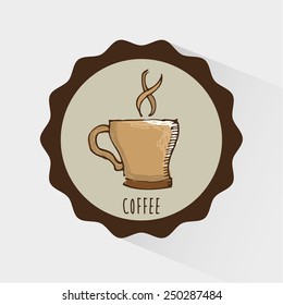 coffee icon design, vector illustration eps10 graphic 