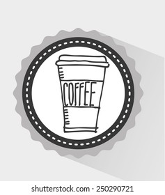 coffee icon design, vector illustration eps10 graphic 