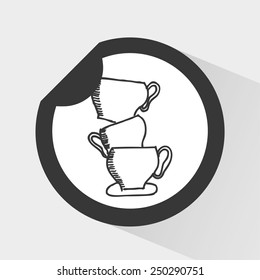 coffee icon design, vector illustration eps10 graphic 