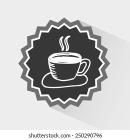 coffee icon design, vector illustration eps10 graphic 