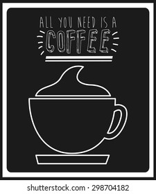 coffee icon design, vector illustration eps10 graphic 