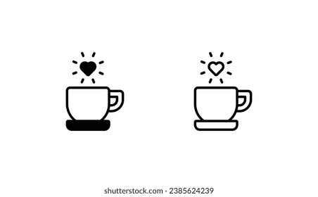 Coffee icon design with white background stock illustration
