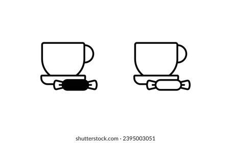Coffee icon design with white background stock illustration
