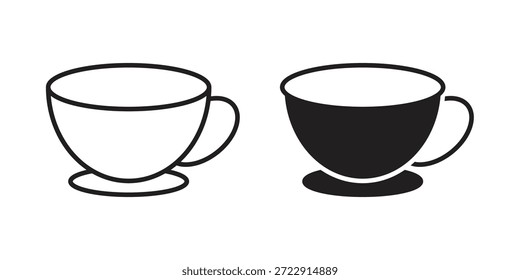 Icono de café diseña la colección para el móvil, ui, Web.