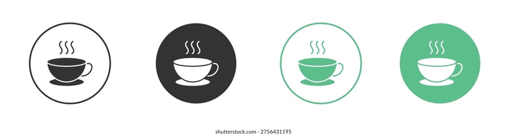 Coffee icon element for designs