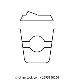 coffee icon. Element of eating for mobile concept and web apps icon. Outline, thin line icon for website design and development, app development