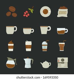 Coffee icon, eps10 vector format