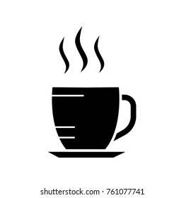 coffee icon flat black