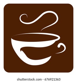 coffee icon flat color