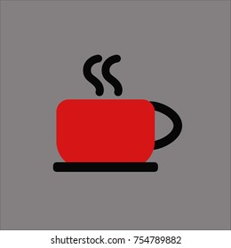 coffee icon flat design