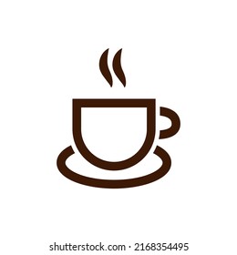 Coffee icon with flat design style. coffee symbol illustration. vector eps10