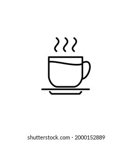 Coffee Icon Flat Illustration Design