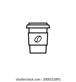 Coffee Icon Flat Illustration Design