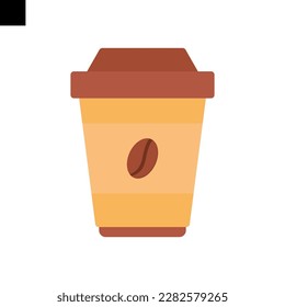 coffee icon flat style vector