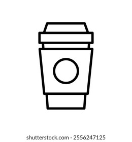 coffee icon Flat symbol set outline