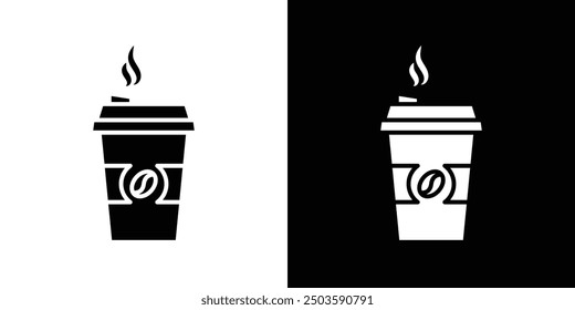 Coffee icon Flat vector set outline