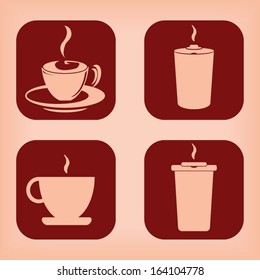 Coffee icon - four variations