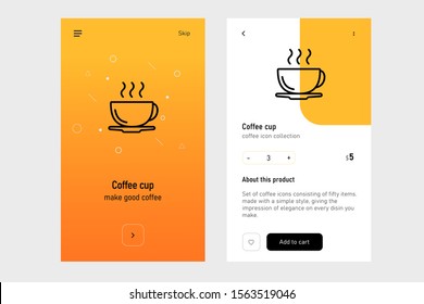 coffee icon. Full icon set available in my portfolio