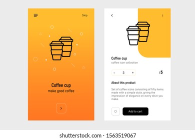 coffee icon. Full icon set available in my portfolio