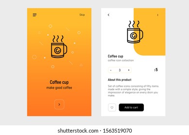 coffee icon. Full icon set available in my portfolio
