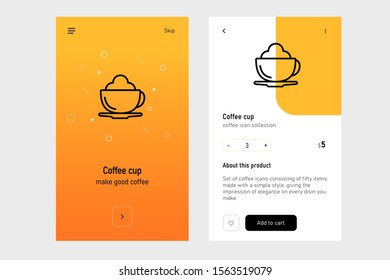 coffee icon. Full icon set available in my portfolio