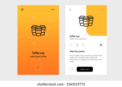coffee icon. Full icon set available in my portfolio