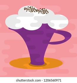 coffee icon Geometric Liquid Shape
