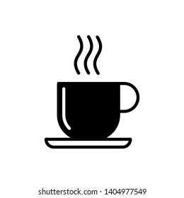 Coffee Icon. Hot Drink Illustration As A Simple Vector Sign & Trendy Symbol for Design and Websites, Presentation or Mobile Application.
