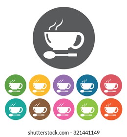 coffee icon, hotel set. Vector Illustration eps10 
