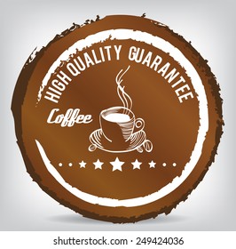 Coffee icon - Illustration, coffee cup emblem